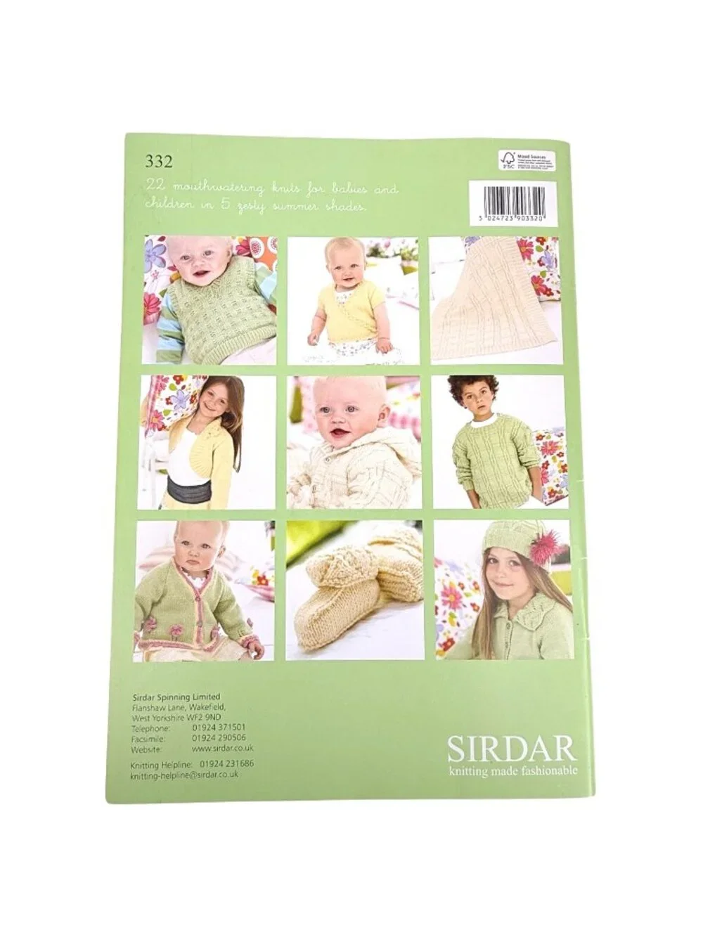 Little Sweet Peas By‎ Sirdar Knitting Pattern Book 22 Designs Birth To 7 Years
